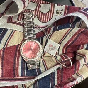 NWT August Steiner Watch with diamond Accents